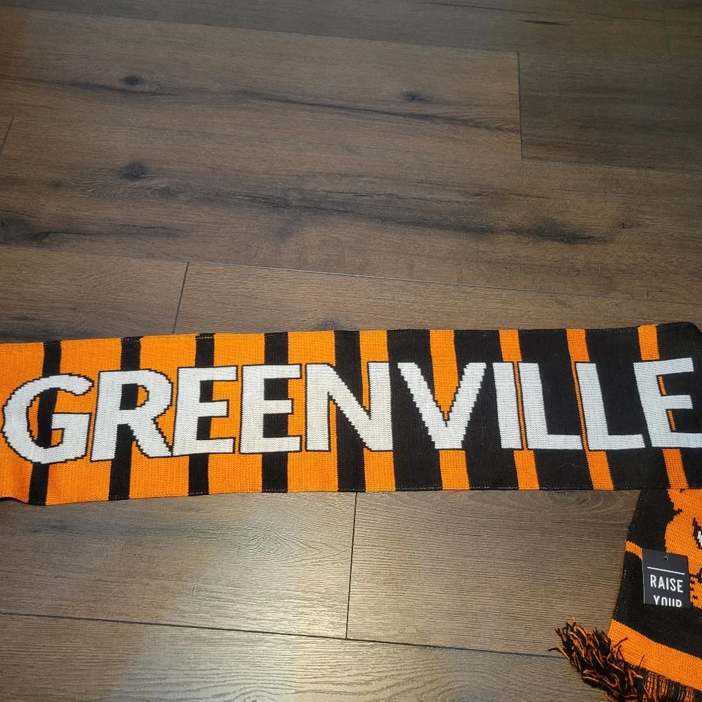 NWT‎ Greenville Panthers Kids Scarf and Beanie Set - Orange and Black